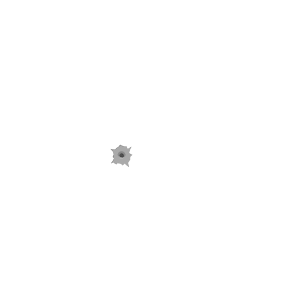 SVG Bullet hole on a metal plate