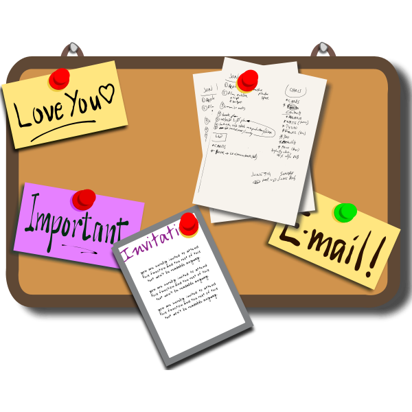 SVG Bulletin board