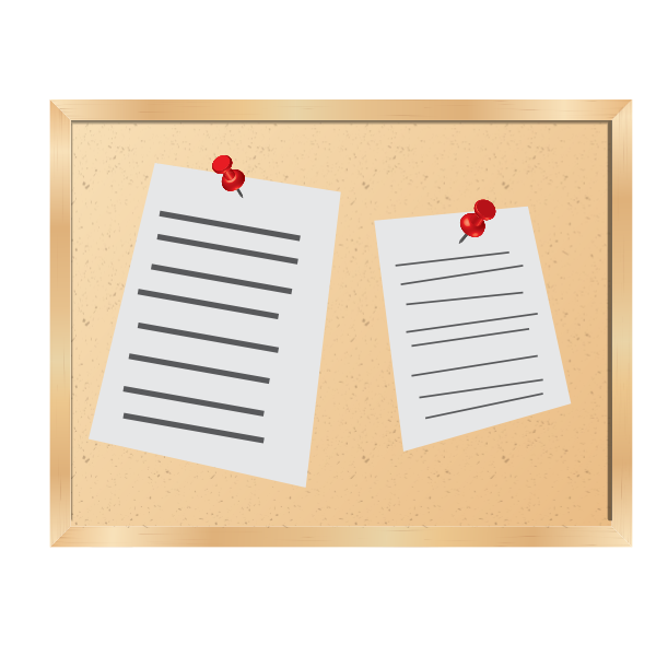 SVG Bulletin board