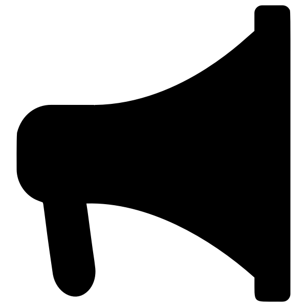 SVG Bullhorn silhouette