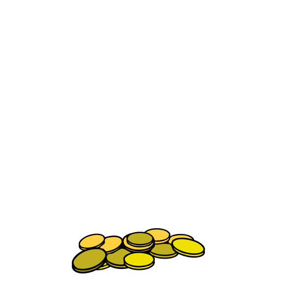 SVG Bunch of coins vector illustration