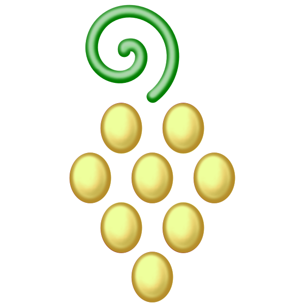 SVG Bunch of green grapes