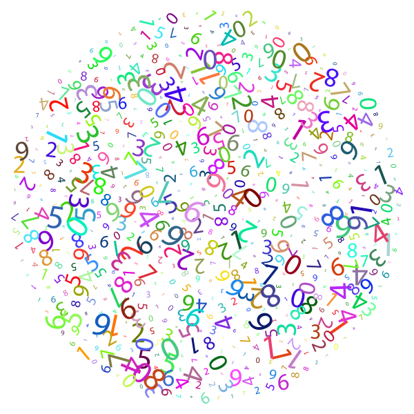 SVG Bunch of random numbers