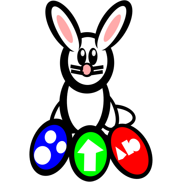 SVG Bunny of easter