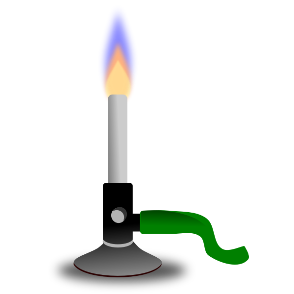 SVG Bunsen burner