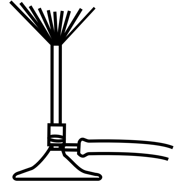 SVG Bunsen Burner lineart