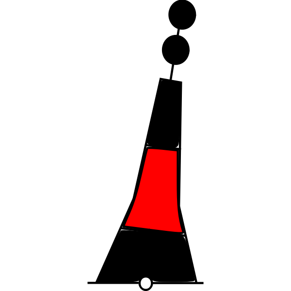 SVG buoy black-red-black