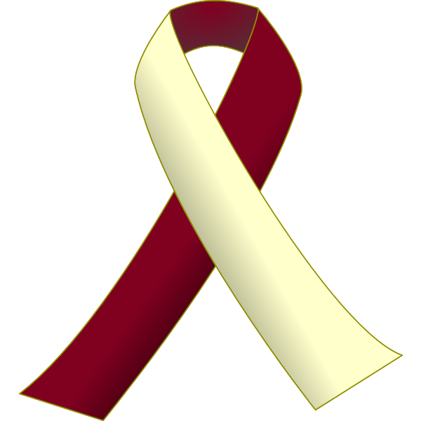 SVG Burgundy and Ivory Ribbon