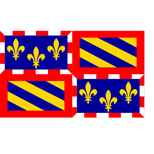 SVG Burgundy region flag vector illustration
