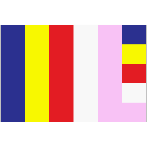 SVG Burmese Buddhist flag