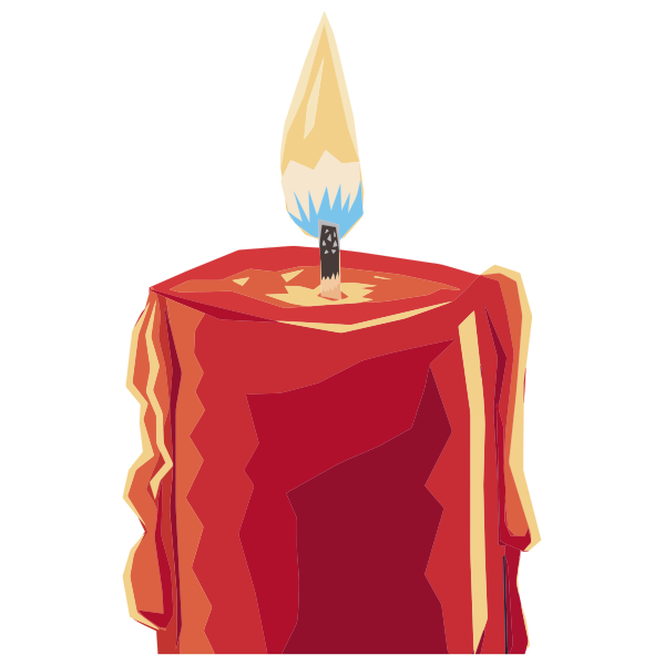 SVG Burning Candle Clip Art