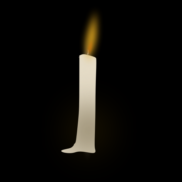 SVG Burning candle vector clip art