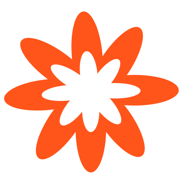 SVG Burst flower vector illustration