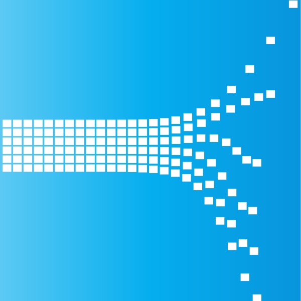 SVG Bursting tiles blue background