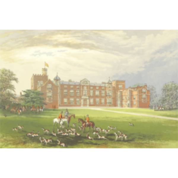 SVG Burton Constable Hall vector clip art