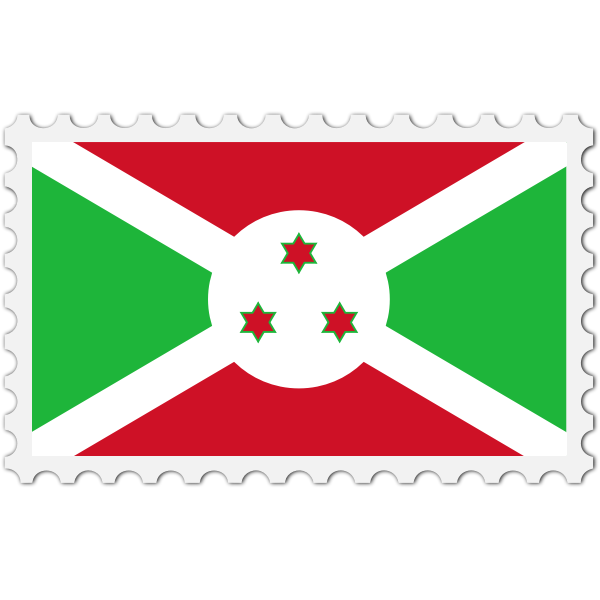 SVG Burundi flag stamp