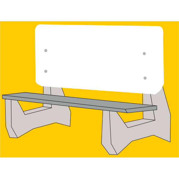 SVG Bus bench