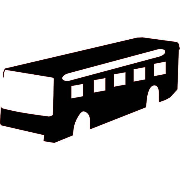 SVG Bus silhouette vector drawing