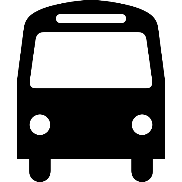 SVG Bus station sign vector illustration
