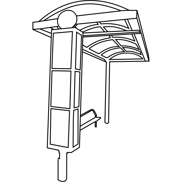 SVG bus stop lines