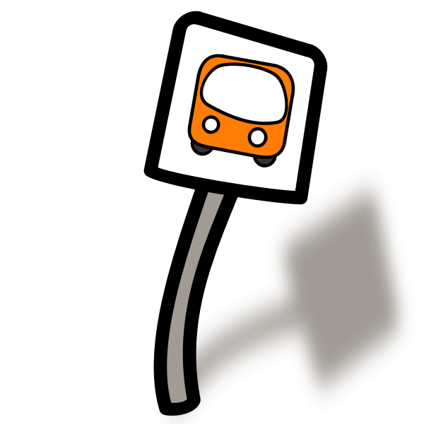 SVG Bus stop sign