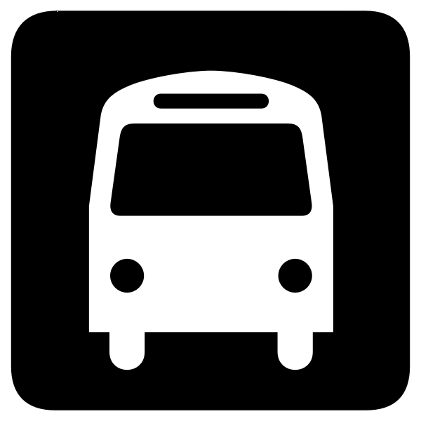 SVG Bus stop sign vector illustration