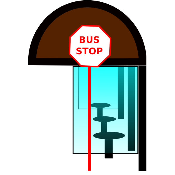 SVG Bus Stop Vector