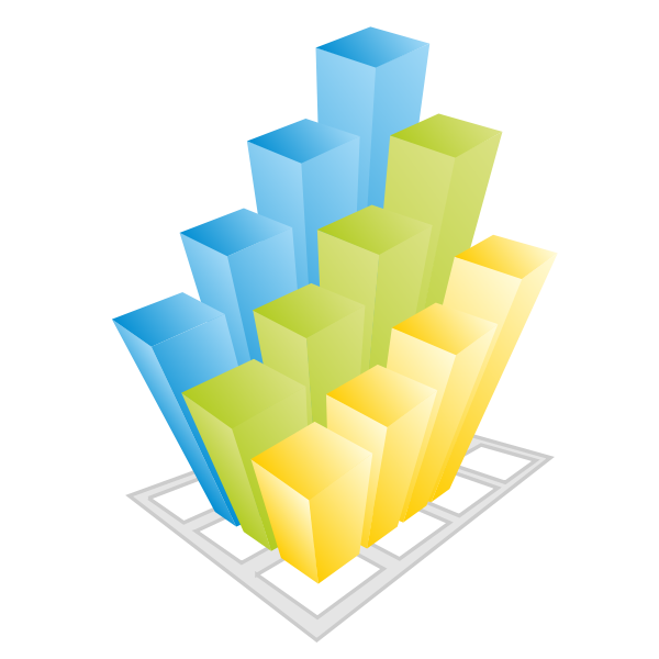 SVG Business 3d Vector Graph