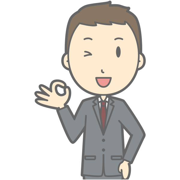 SVG Business man saying OK