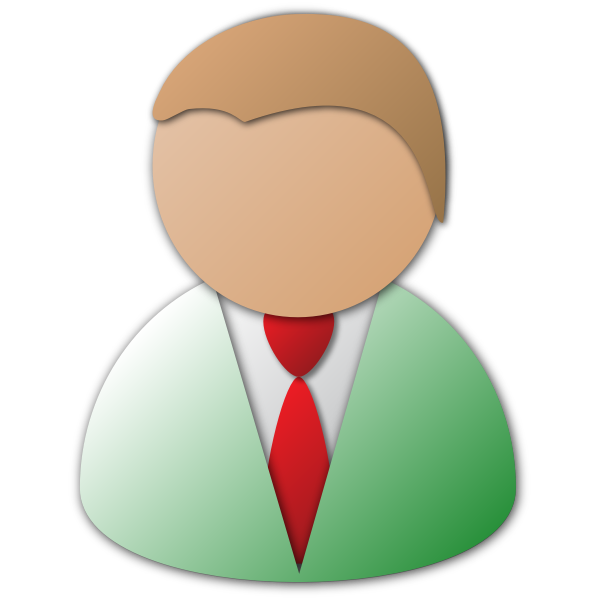 SVG Business Person Vector Icon