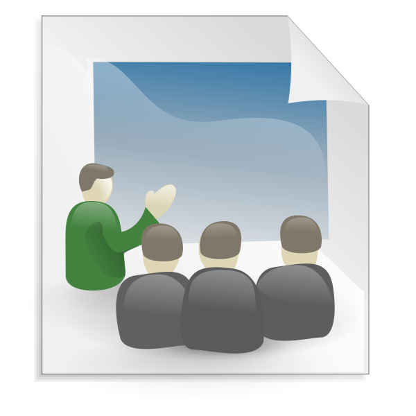 SVG Business presentation icon vector image