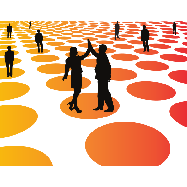 SVG Business success graphic concept