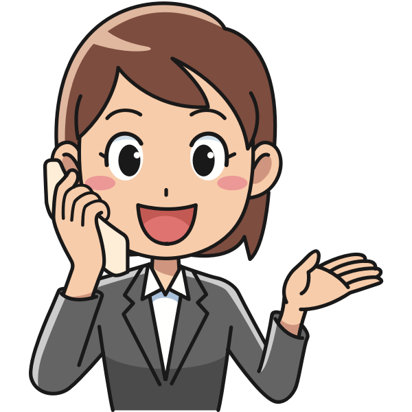 SVG Business woman on phone