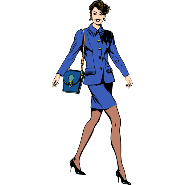 SVG Business woman vector image
