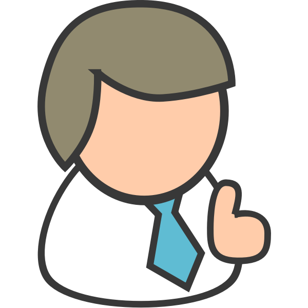 SVG Businessman avatar vector image
