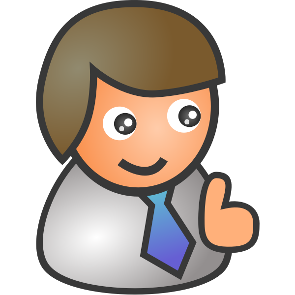 SVG Businessman icon avatar vector image