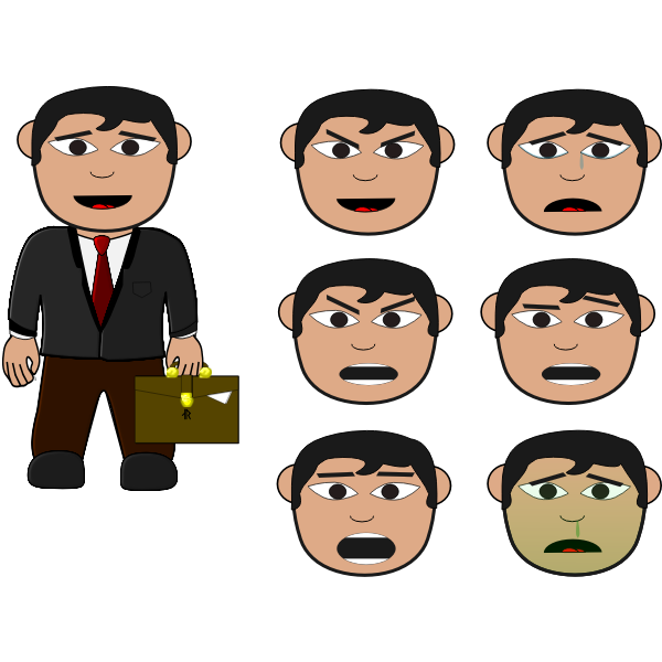 SVG Businessman vector illustration