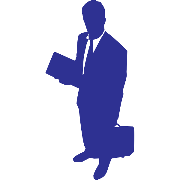 SVG Businessman vector silhouette