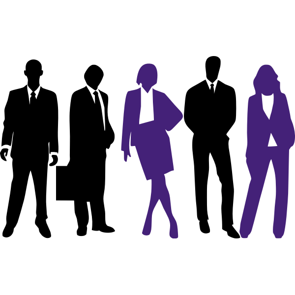 SVG Businessmen and businesswomen