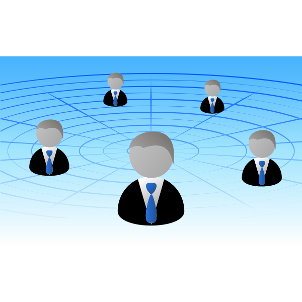 SVG Businessmen network