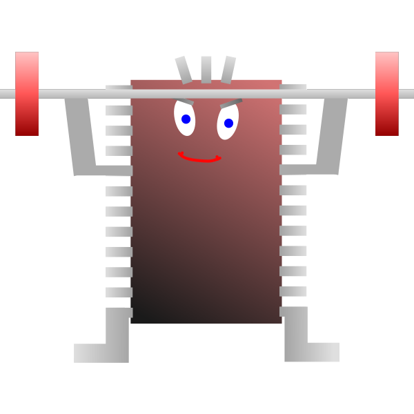 SVG Busy computer processor vector image