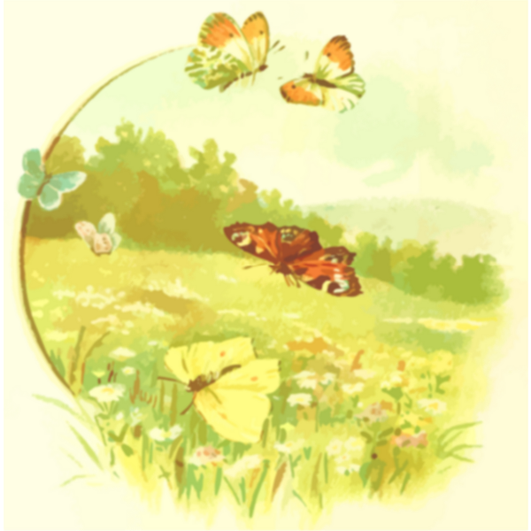 SVG Butterflies and spring
