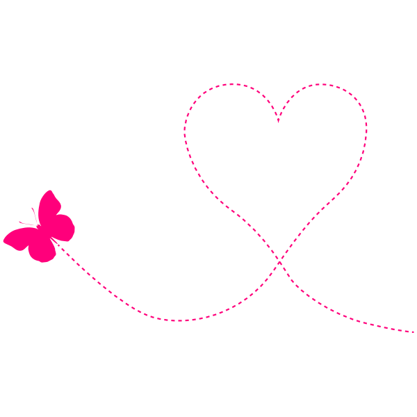 SVG Butterfly Heart Trail