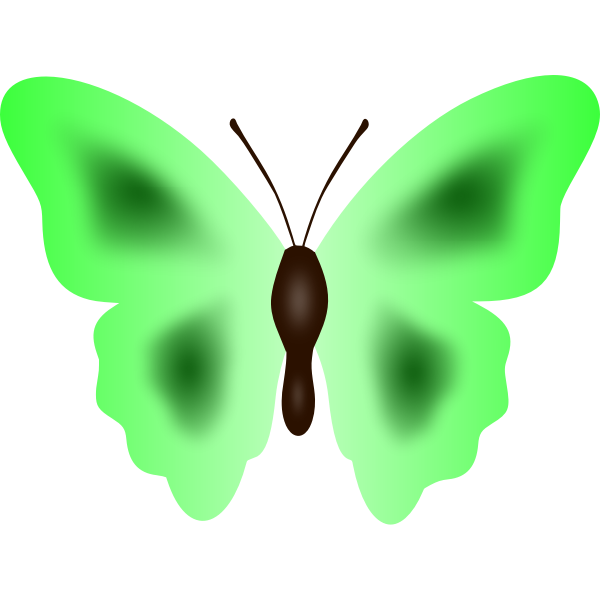 SVG Butterfly in green color