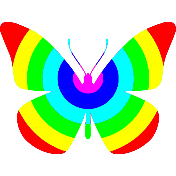 SVG Butterfly saturatd