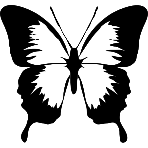 SVG Butterfly silhouette image