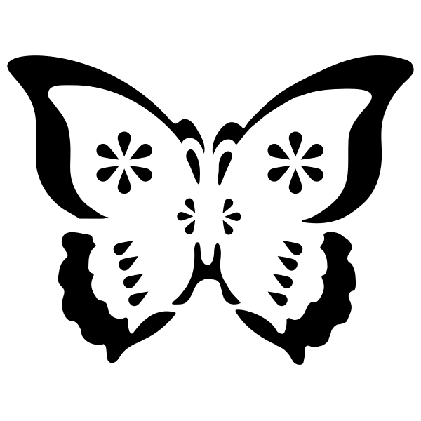 SVG Butterfly stencil