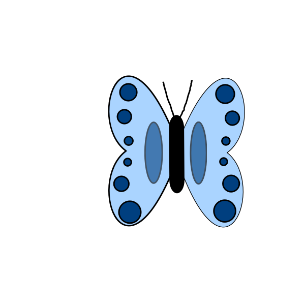 SVG Butterfly vector drawing