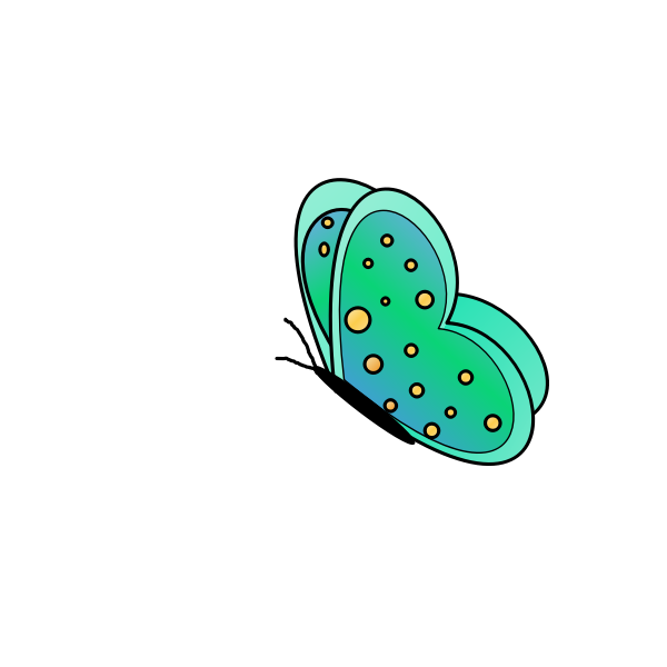 SVG Butterfly vector graphics