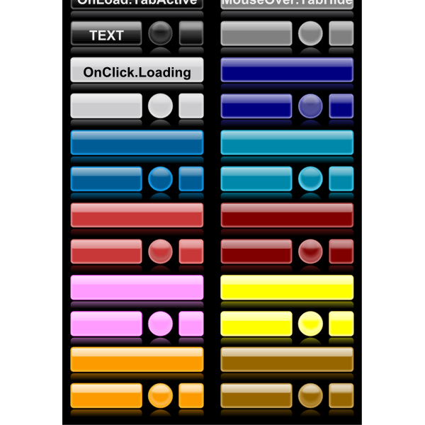 SVG Button set vector graphics